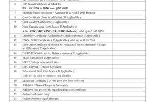 List of Documents 2025-26